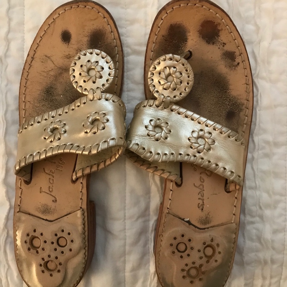 Jack Rogers Platinum size 6